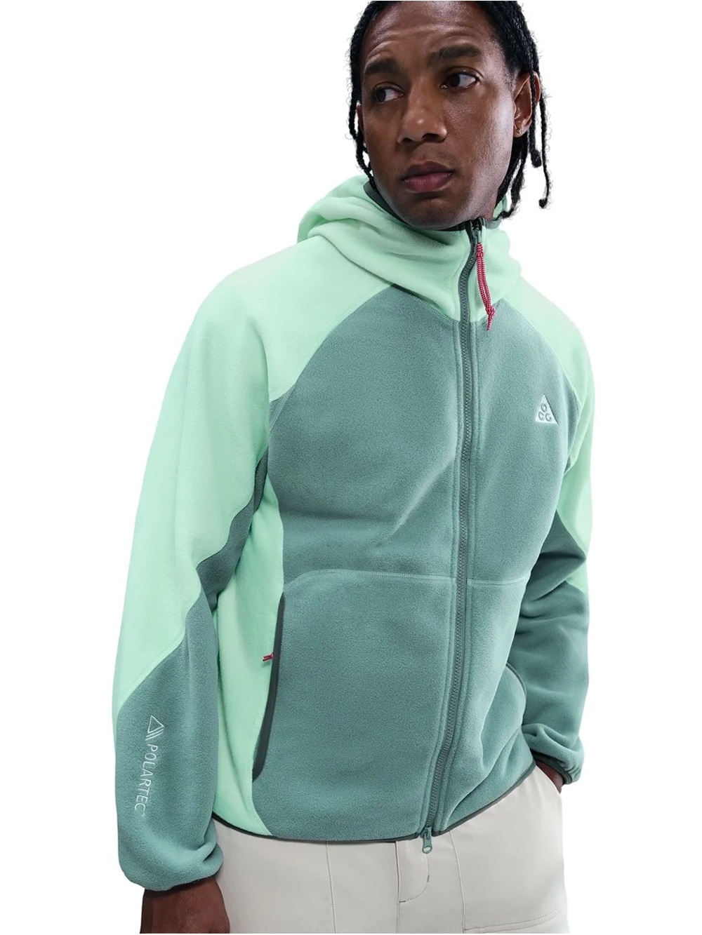Nike Two-Tone Mint Green Full-Zip Hoodie